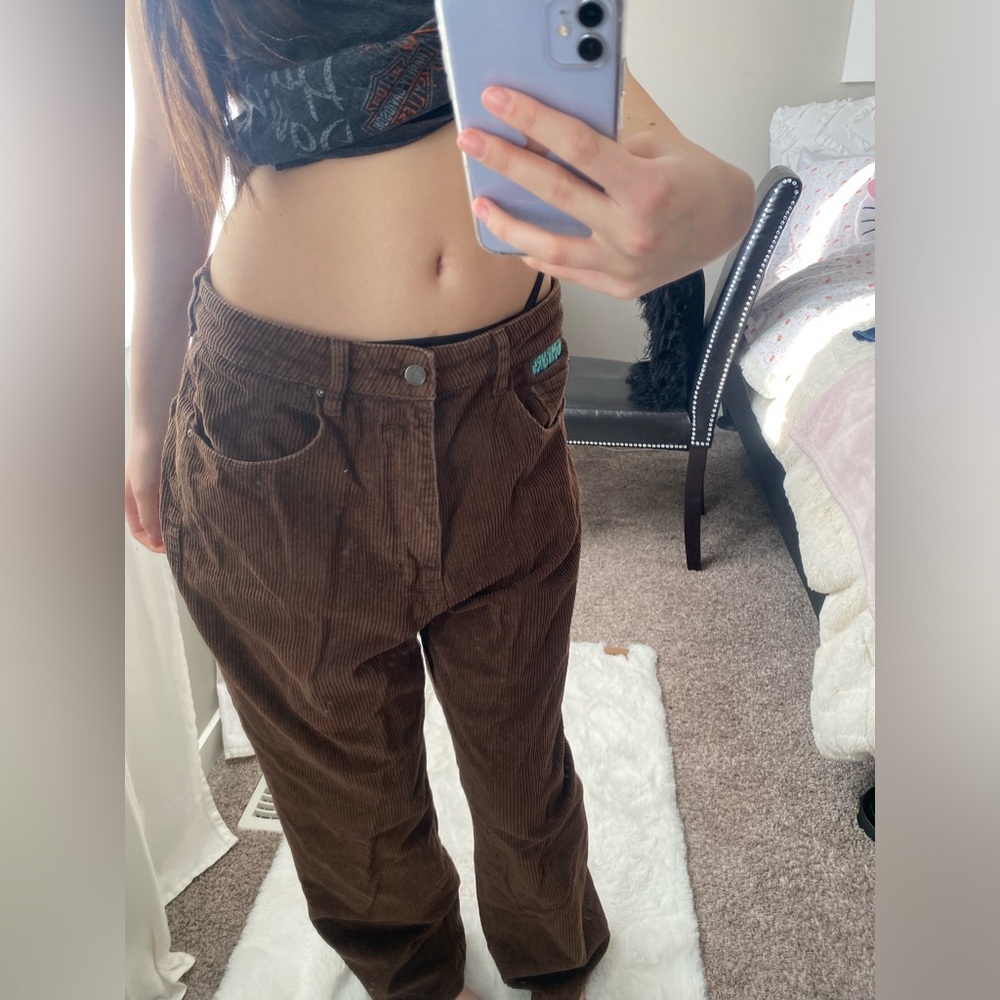 Brown Corduroy Women's Jeans